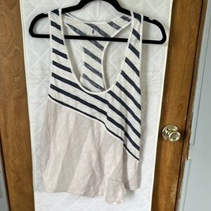 Free people . Striped Sleeveless Top